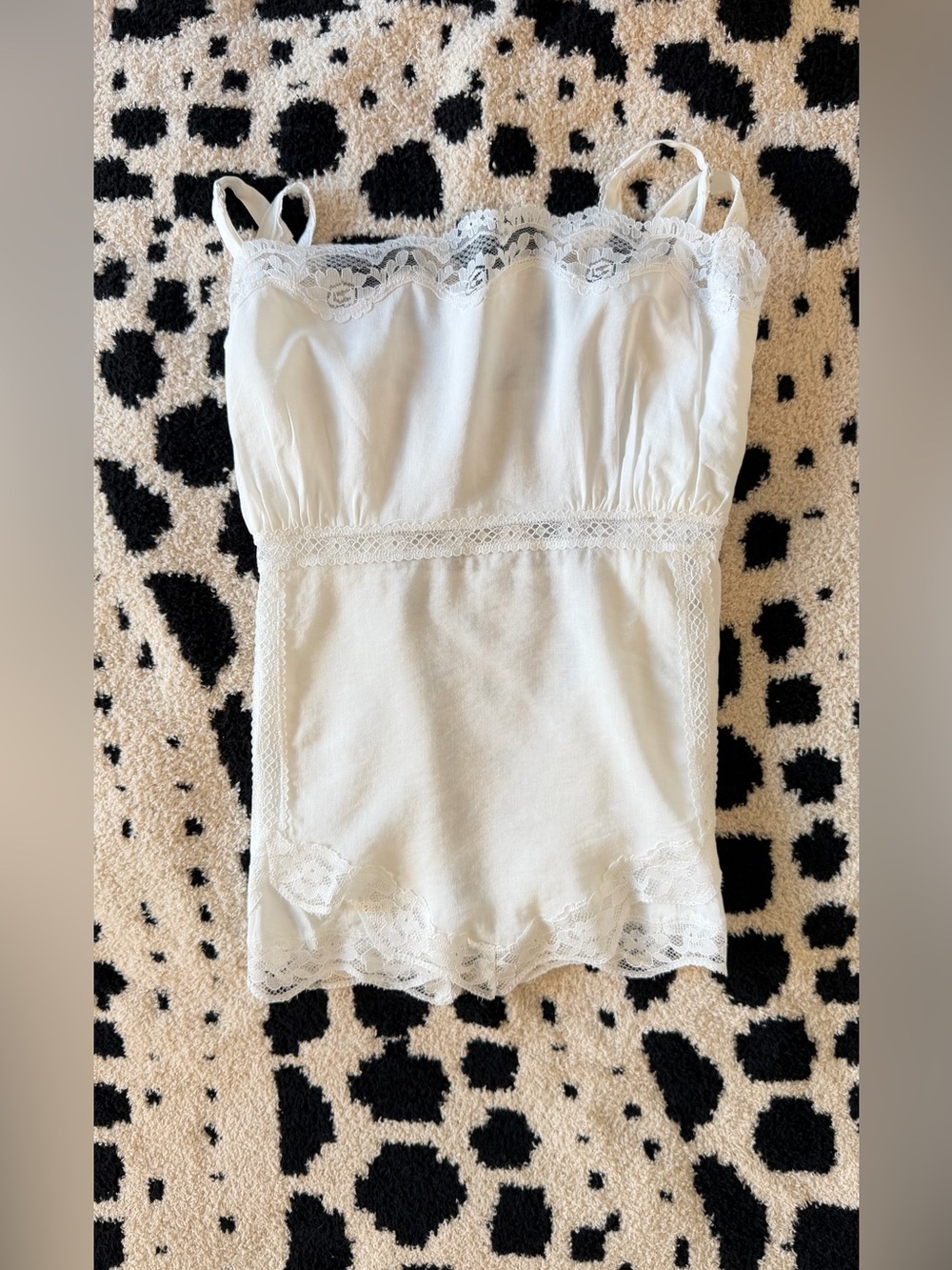 Reformation White Lace-Trim Crop Cami Top - Picture 15 of 15